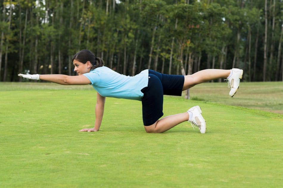 Golf core strength exercises